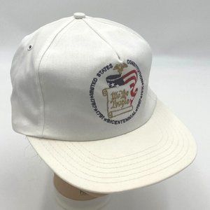 United States Constitution, We the People White Hat, Snapback Hat, Made in USA